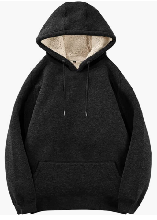 Super Thick Fleece Hoodies Winter Warm Sherpa Lined Sweatshirts Pullover Sweater