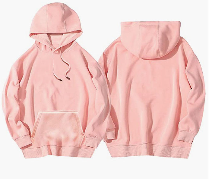 Unisex Womens Mens ORIGINAL - PURE Cotton Plain Pullover Hoodie