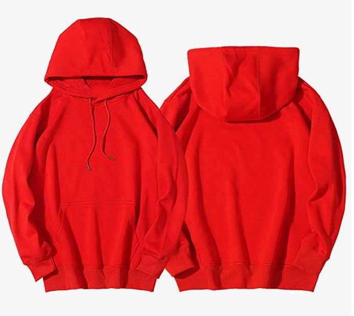 Unisex Womens Mens ORIGINAL - PURE Cotton Plain Pullover Hoodie