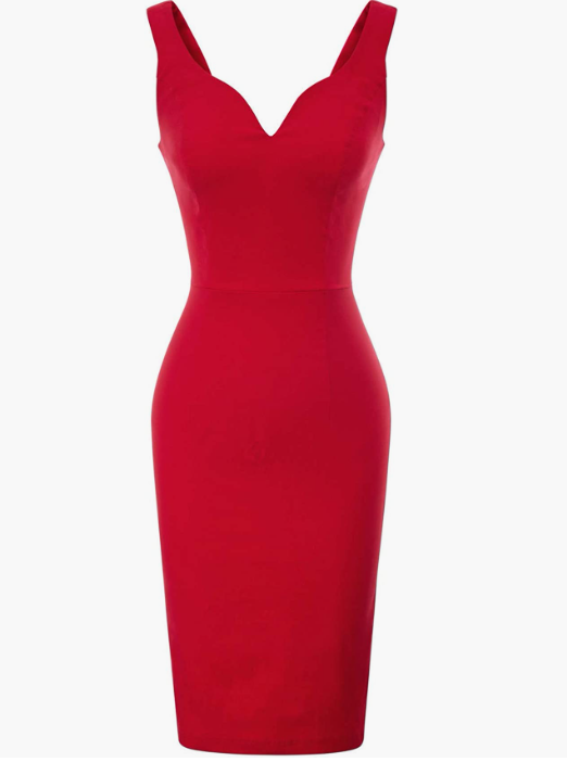 Women's Deep V Neck Dress