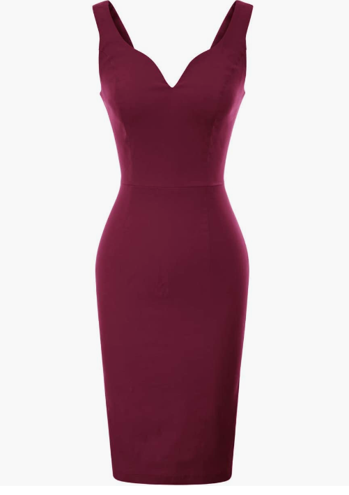 Women's Deep V Neck Dress