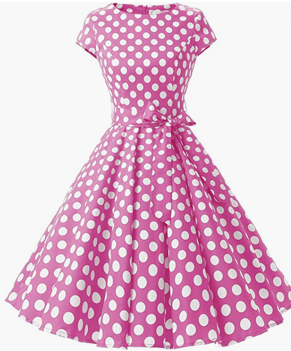 Vintage Prom Party Dress with Belt