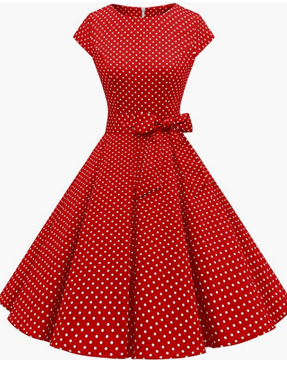 Vintage Prom Party Dress With Belt