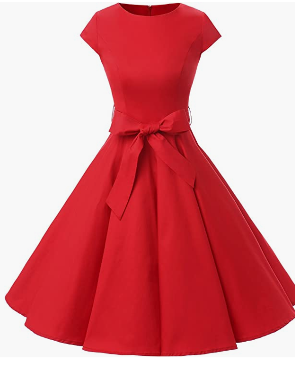 Vintage Prom Party Dress With Belt Success