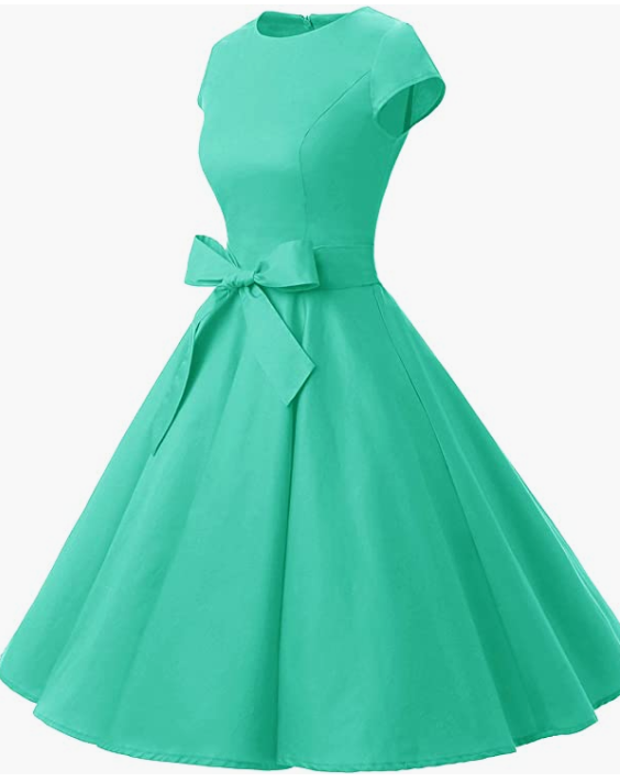 Vintage Prom Party Dress With Belt Success