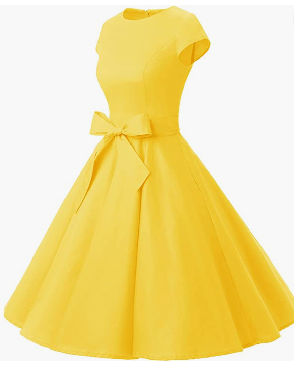 Vintage Prom Party Dress With Belt Success