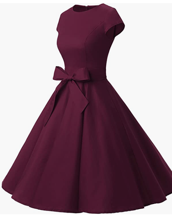 Vintage Prom Party Dress With Belt Success