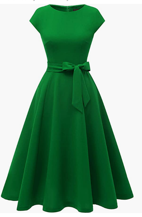 Dress Prom Bridesmaid Scoop Neck Homecoming Party Swing Cocktail Dress