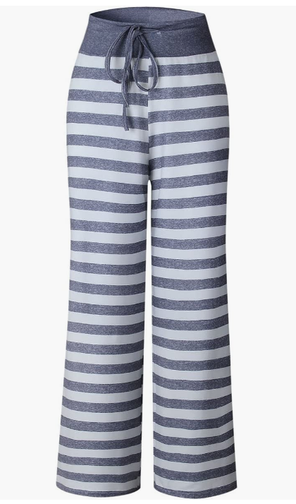 Casual Printed Drawstring Trousers