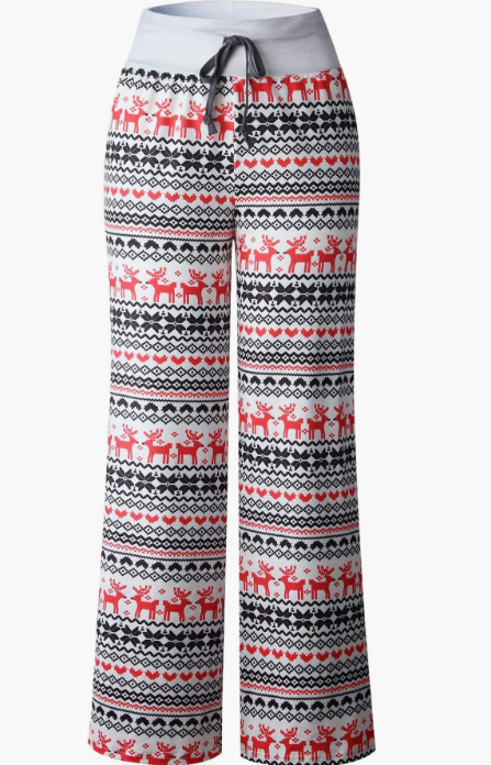 Casual Printed Drawstring Trousers