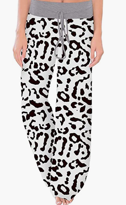 Casual Printed Drawstring Trousers