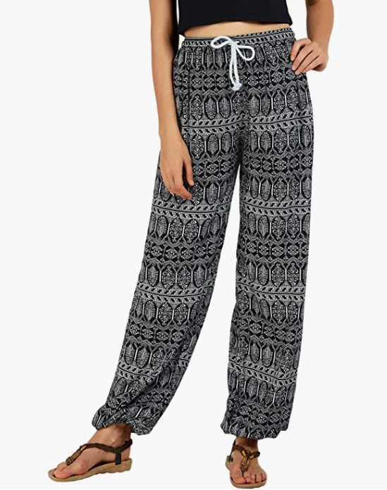 Women's Floral Print Boho Yoga Pants Harem Pants Jogger