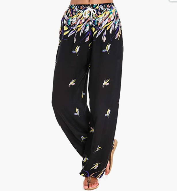 Women's Floral Print Boho Yoga Pants Harem Pants Jogger Pants