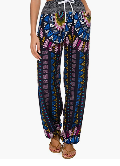 Women's Floral Print Boho Yoga Pants Harem Pants Jogger Pants