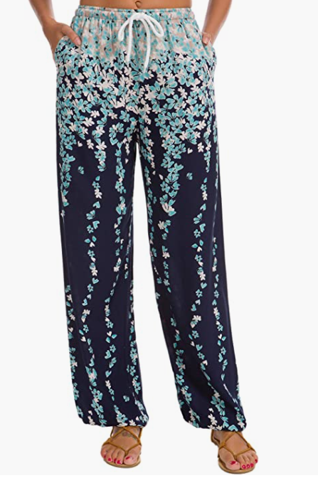 Women's Floral Print Boho Yoga Pants Harem Pants Jogger Pants