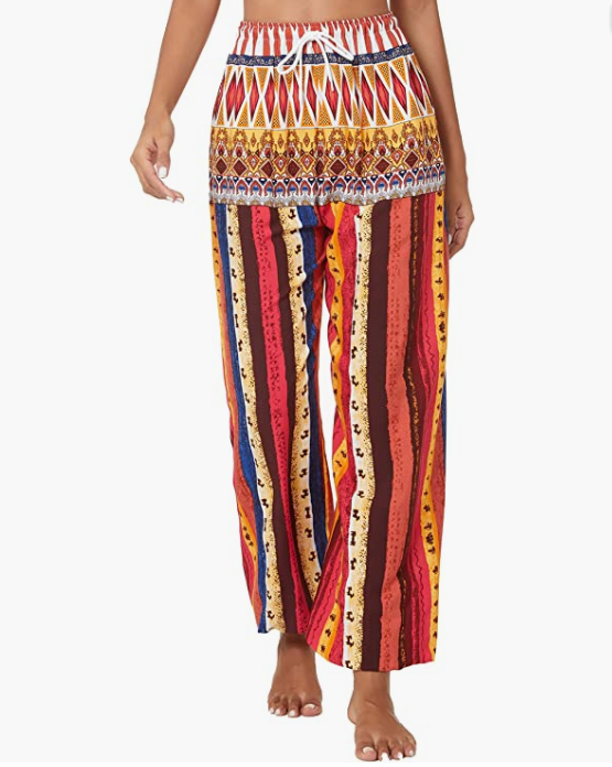 Women's Floral Print Boho Yoga Pants Harem Pants Jogger Pants