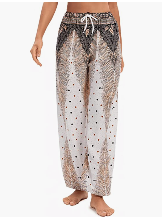 Women's Floral Print Boho Yoga Pants Harem Pants Jogger Pants