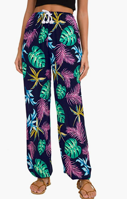 Women's Floral Print Boho Yoga Pants Harem Pants Jogger Pants