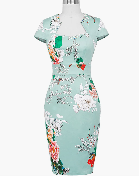 Dress Cap Sleeve Wiggle Dress
