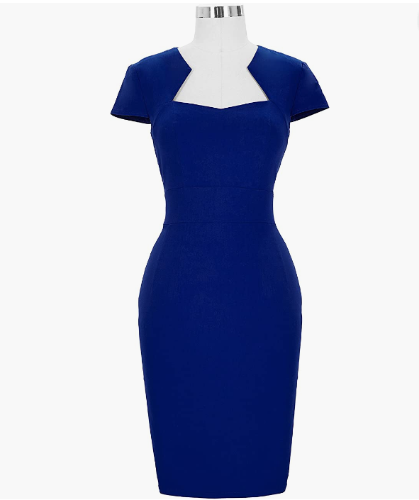 Dress Cap Sleeve Wiggle Dress