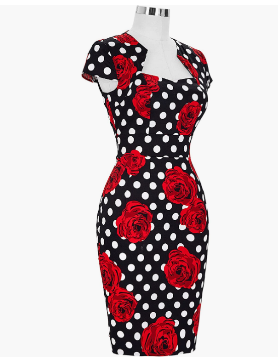 Dress Cap Sleeve Wiggle Dress