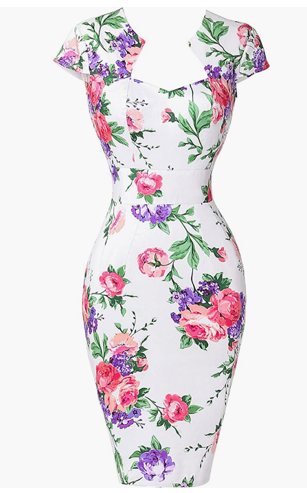 Dress Cap Sleeve Wiggle Dress