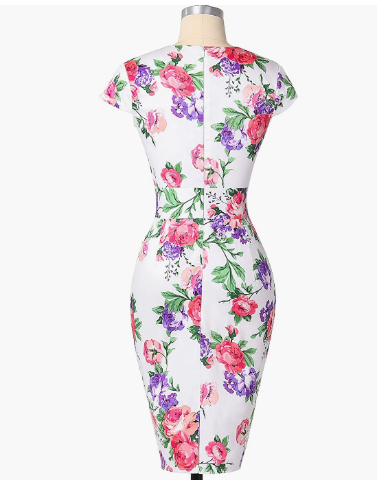 Dress Cap Sleeve Wiggle Dress