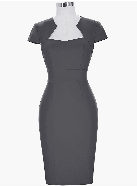Dress Cap Sleeve Wiggle Dress