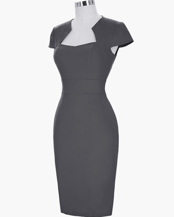 Dress Cap Sleeve Wiggle Dress