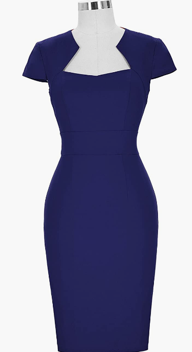 Dress Cap Sleeve Wiggle Dress