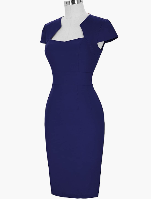 Dress Cap Sleeve Wiggle Dress