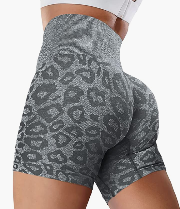 Waist Workout Biker Shorts Ruched Bum Smile Contour