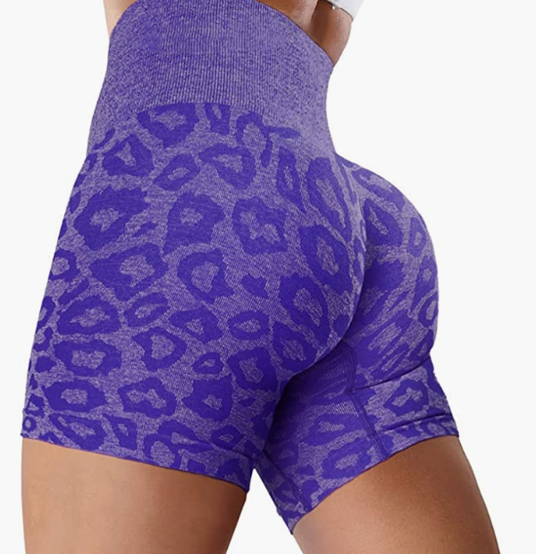 Waist Workout Biker Shorts Ruched Bum Smile Contour