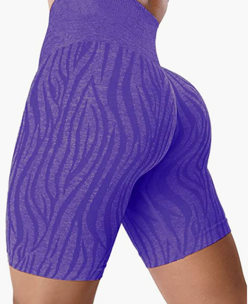 Waist Workout Biker Shorts Ruched Bum Smile Contour