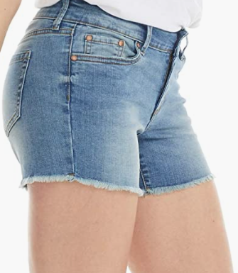 Stretch Denim Cutoff Shorts