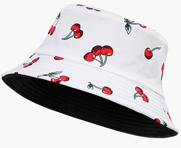 Sun Hat Fruit Flower Pattern Hat