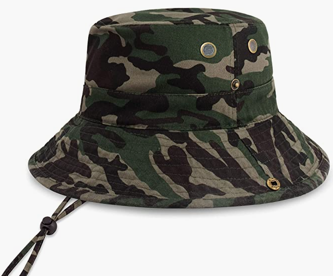 Classic Cotton Wide Brim Bucket Hat With Adjustable String Trendy Unisex Sun Hat Lightweight