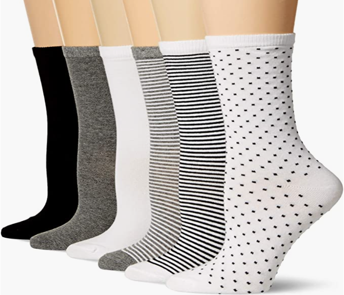 Womens 6-Pack Casual Crew