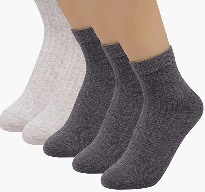Classic Socks 5 Pairs Soft Comfortable for WOMEN