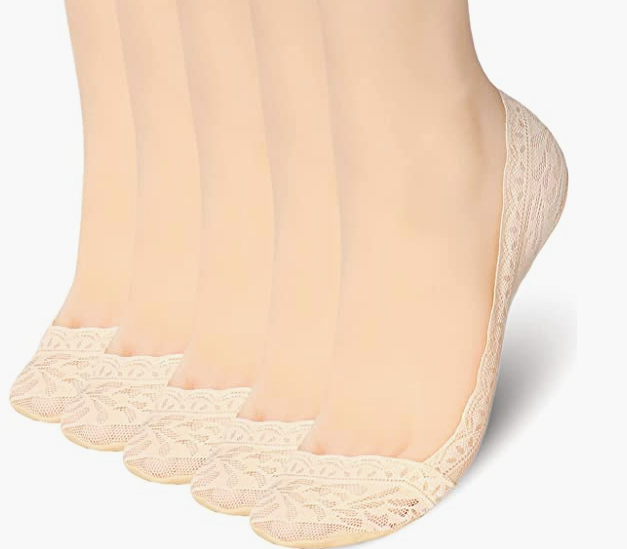 Women's Lace No Show Socks