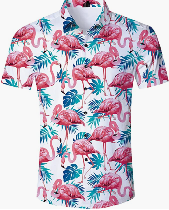 Hawaiian Shirt Short Sleeve Aloha Shirt for Beach Party
