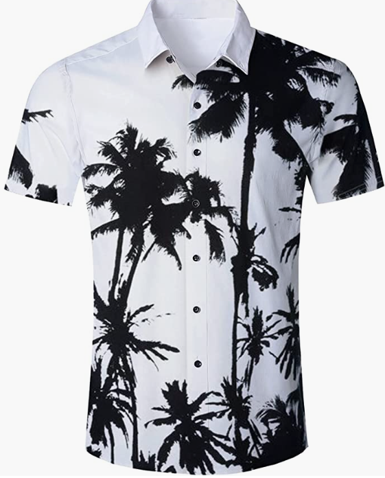 Hawaiian Shirt Short Sleeve Aloha Shirt for Beach Party