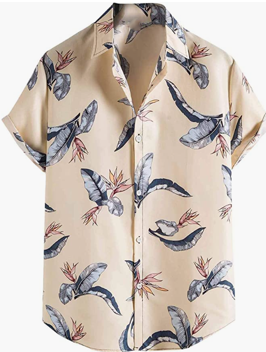 Hawaiian Shirt Short Sleeve Aloha Shirt For Beach Party