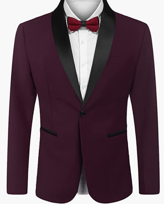 Men's Suit Jacket Slim Fit Casual One