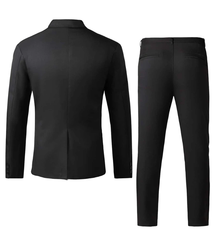 Men Double Breasted Blazer With Tailored Pants