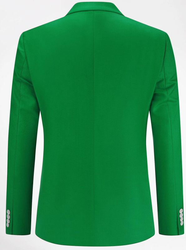 Men Button Front Blazer & Tailored Pants