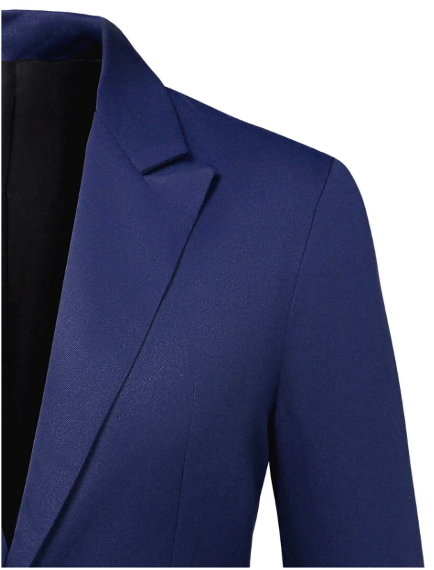 Men Single Button Blazer & Tailored Pants