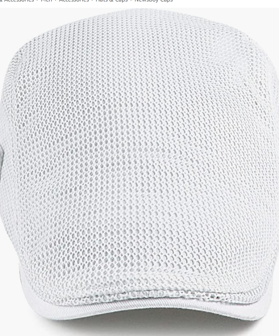 Men Summer Mesh Beret Flat Cap