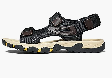 Men's Casual Sandals Open Toe Outdoor Hiking Sandals Wear-Resistant Breathable Beach Sandals