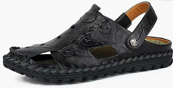 Men Outdoor Sandals Breathable Summer Shoes Closed Toe Walking Anti-Slip